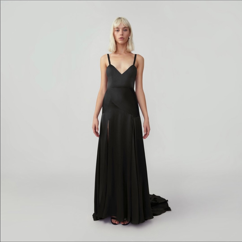 Fame and Partners Burgundy Gown size 2